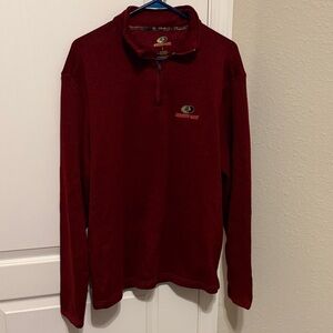 Mossy Oak Maroon Half-Zip Sweater
